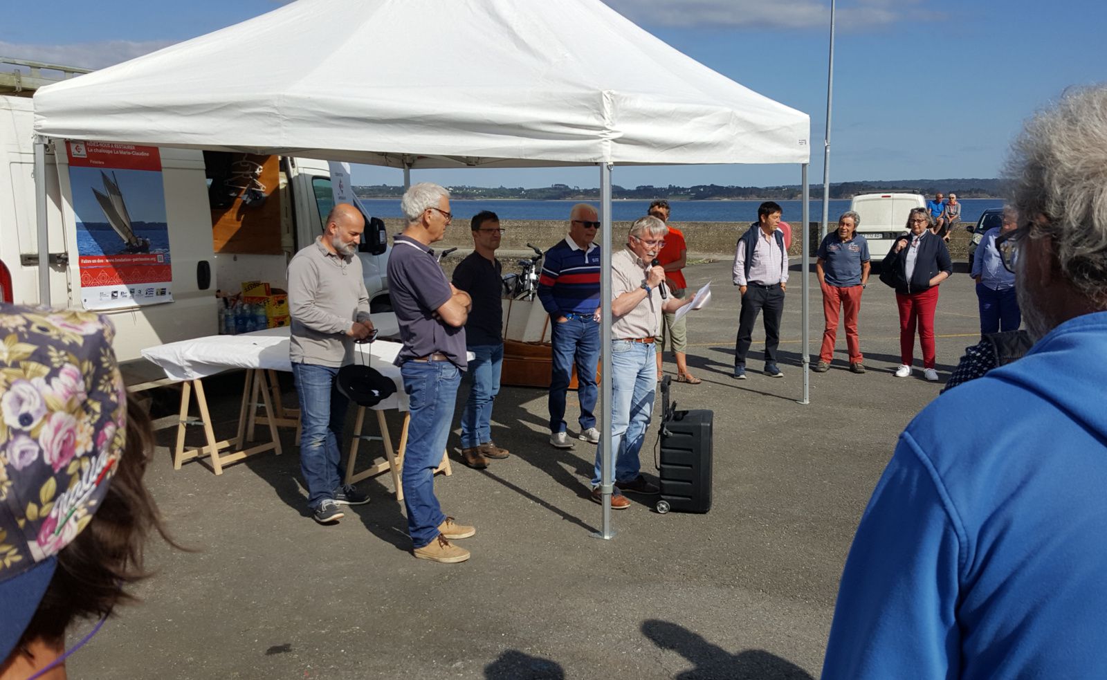 28 juin 2024 au Tinduff, pot d’inauguration de la Marie-Claudine restaurée