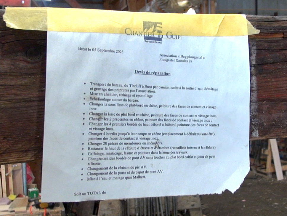 24 janvier 2024 visite au GUIP aux termes des deux premières semaines de travaux